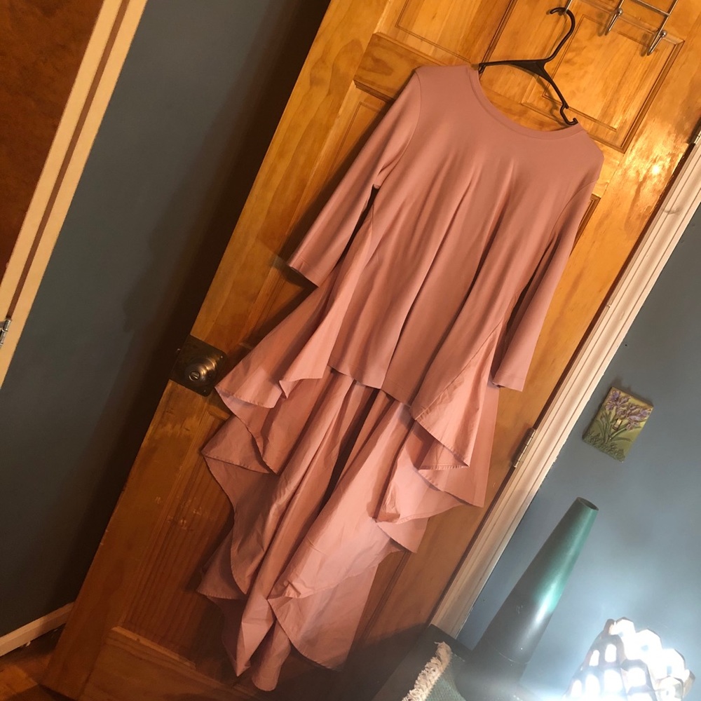 Pinky pink Tuxedo top